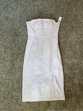 Anthropologie Strapless Light Pink Dress